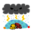りんごとみかん（個別スタンプ：34）