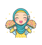 Flower Hijab 2（個別スタンプ：3）