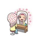 Flower Hijab 2（個別スタンプ：34）