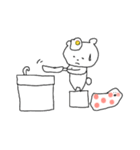 くまとブランケット（個別スタンプ：4）