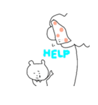 くまとブランケット（個別スタンプ：8）