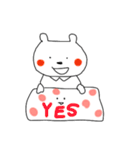 くまとブランケット（個別スタンプ：21）