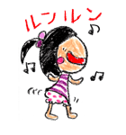 クレヨン girl（個別スタンプ：30）