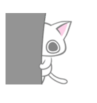 気弱しろねこ（個別スタンプ：6）