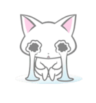 気弱しろねこ（個別スタンプ：15）