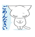 気弱しろねこ（個別スタンプ：17）