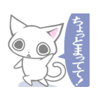 気弱しろねこ（個別スタンプ：21）