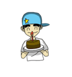 eyebrow guy（個別スタンプ：38）