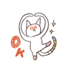 ねこ山田のにゃんとかにゃる。（個別スタンプ：1）