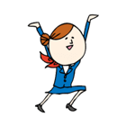 頑張れCAちゃん！！（個別スタンプ：4）