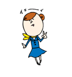 頑張れCAちゃん！！（個別スタンプ：14）