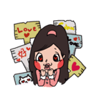 イラッと女子ももちゃん（個別スタンプ：35）