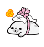 むぎゅ！っとあざらし オールスター編（個別スタンプ：11）