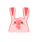 手描きウサギ（個別スタンプ：5）