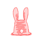手描きウサギ（個別スタンプ：15）