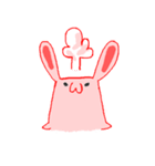 手描きウサギ（個別スタンプ：17）