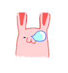 手描きウサギ（個別スタンプ：18）