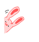 手描きウサギ（個別スタンプ：40）