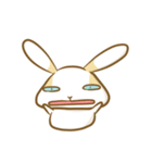 黒パンツのうさぎ（個別スタンプ：9）