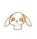 黒パンツのうさぎ（個別スタンプ：11）