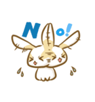 黒パンツのうさぎ（個別スタンプ：13）