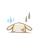 黒パンツのうさぎ（個別スタンプ：29）