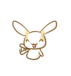 黒パンツのうさぎ（個別スタンプ：33）