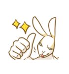 黒パンツのうさぎ（個別スタンプ：34）