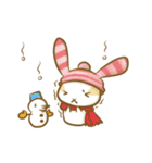 黒パンツのうさぎ（個別スタンプ：38）