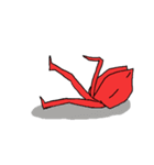 足の生えた折鶴（個別スタンプ：3）