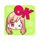 おんなのこスタンプ（個別スタンプ：3）