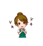 癒しキャラのカフェ店員さん（個別スタンプ：30）