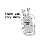 rabbit(52years old) stickers english ver（個別スタンプ：12）