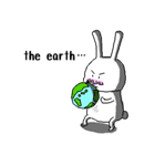 rabbit(52years old) stickers english ver（個別スタンプ：40）