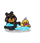 Bowknot Duck＆Lai bear（個別スタンプ：37）