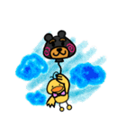 Bowknot Duck＆Lai bear（個別スタンプ：39）