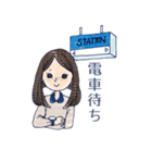 働く女性用スタンプ（個別スタンプ：8）