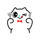 シロネコ RON（個別スタンプ：9）