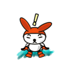 オレンジうさぎ（個別スタンプ：16）