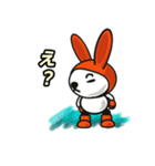 オレンジうさぎ（個別スタンプ：24）