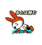 オレンジうさぎ（個別スタンプ：28）