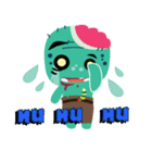 Nong Mik - the cute zombie - English（個別スタンプ：8）