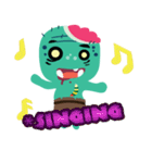 Nong Mik - the cute zombie - English（個別スタンプ：19）