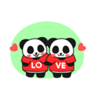 Panda In Love（個別スタンプ：26）
