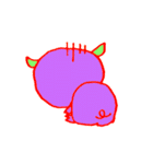おはようぶたくん。〜シュールな手描き風〜（個別スタンプ：3）