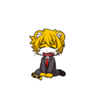 Little Tiger Cute TK Smart Suit Man（個別スタンプ：21）