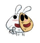 Comma Rabbit(Life)（個別スタンプ：1）