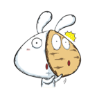 Comma Rabbit(Life)（個別スタンプ：3）