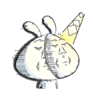 Comma Rabbit(Life)（個別スタンプ：9）