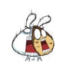 Comma Rabbit(Life)（個別スタンプ：10）